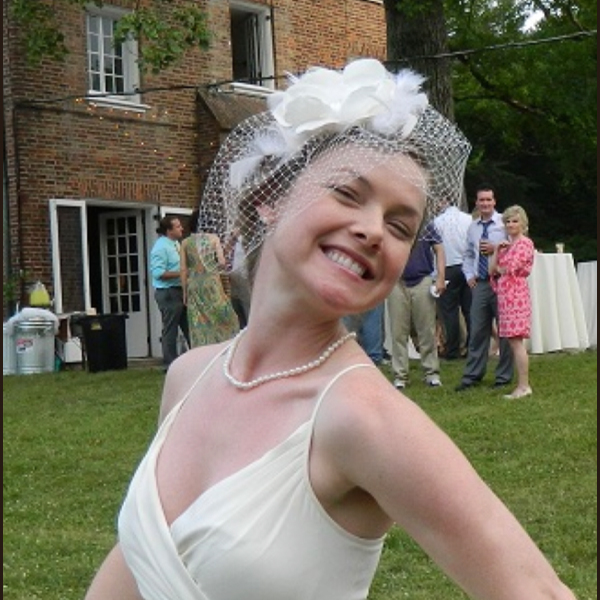 Birdcage Veil with Flowers